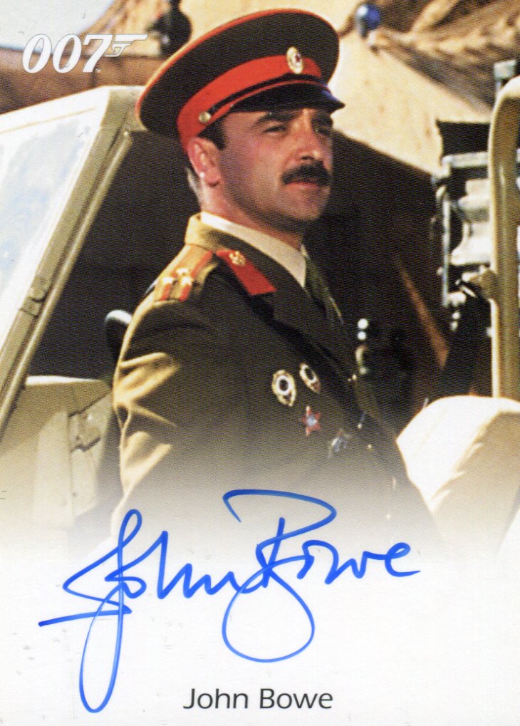 James Bond Dangerous Liaisons John Bowe Autograph Card   - TvMovieCards.com