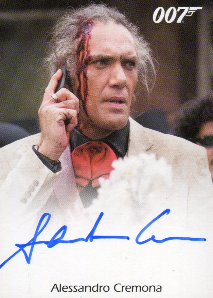 James Bond Archives Final Edition 2017 Alessandro Cremona Autograph Card   - TvMovieCards.com