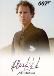 James Bond Archives 2015 Edition Alkis Kritikos Autograph Card   - TvMovieCards.com