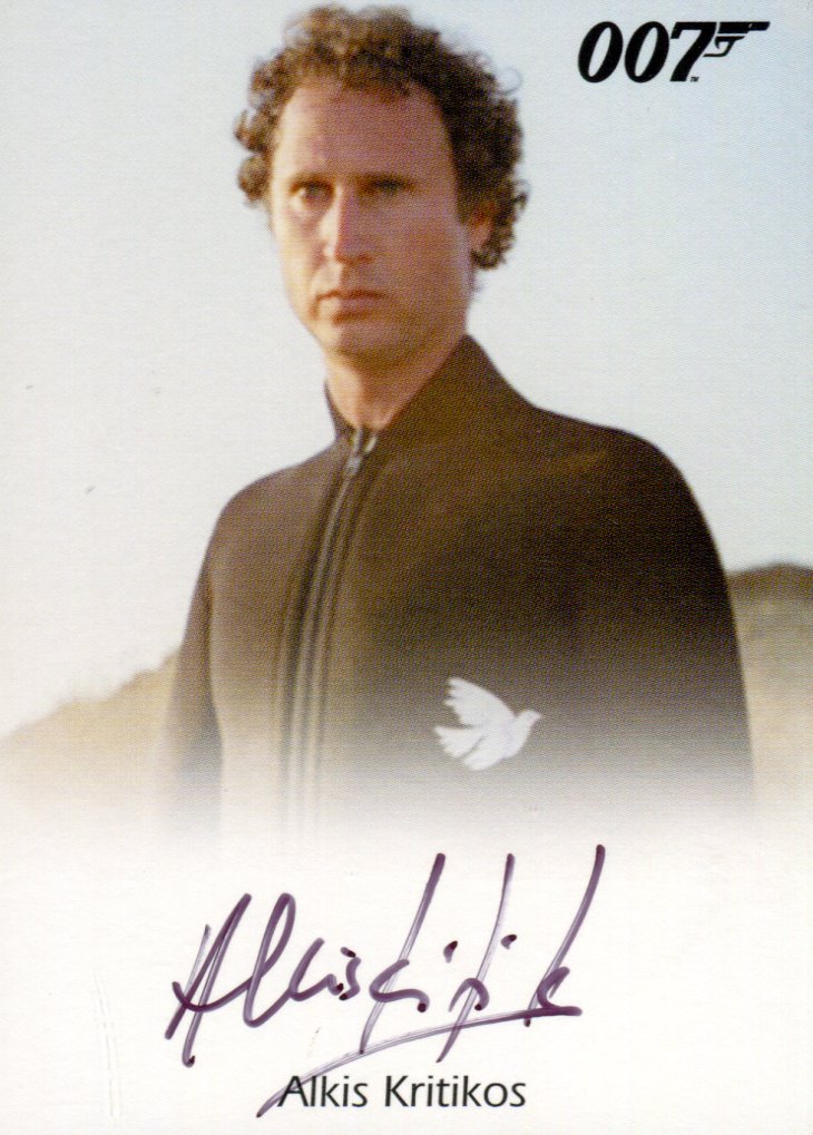 James Bond Archives 2015 Edition Alkis Kritikos Autograph Card   - TvMovieCards.com