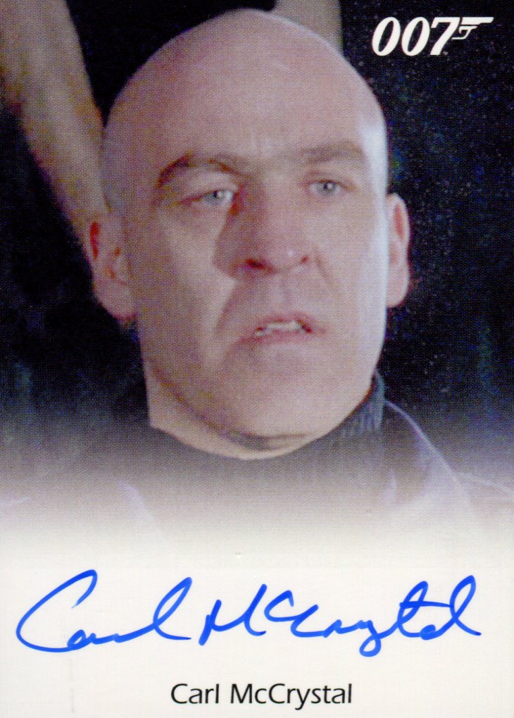 James Bond Archives Final Edition 2017 Carl McCrystal Autograph Card   - TvMovieCards.com