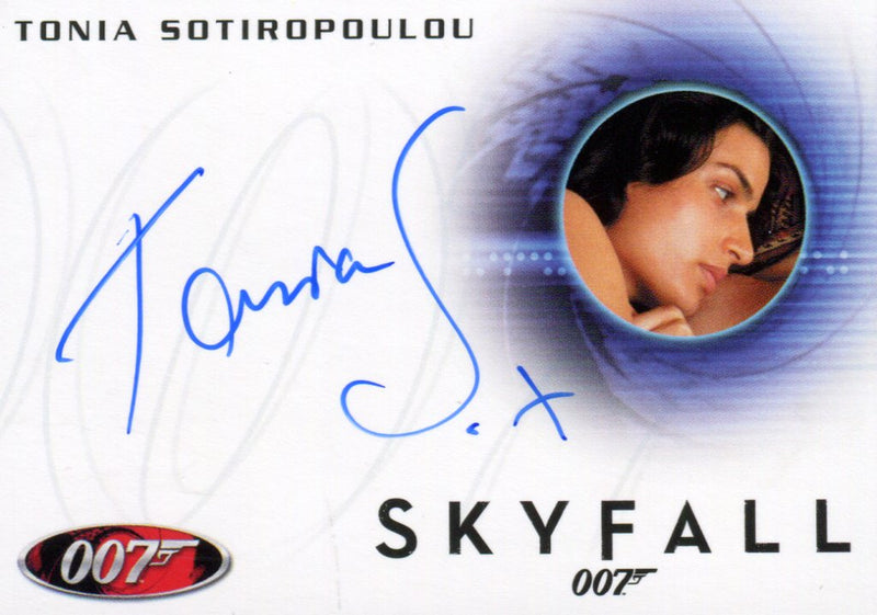 James Bond Autographs & Relics Tonia Sotiropoulou as Lover Autograph Card A240   - TvMovieCards.com
