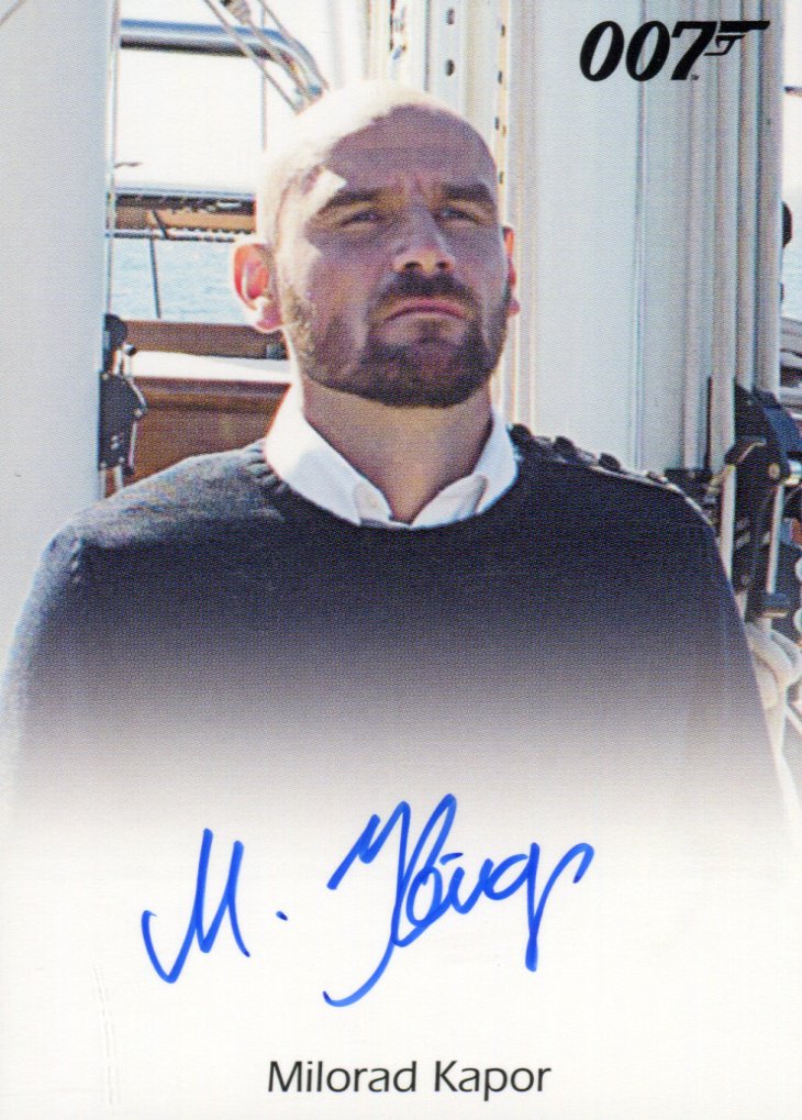 James Bond Archives 2015 Edition Milorad Kapor Autograph Card   - TvMovieCards.com