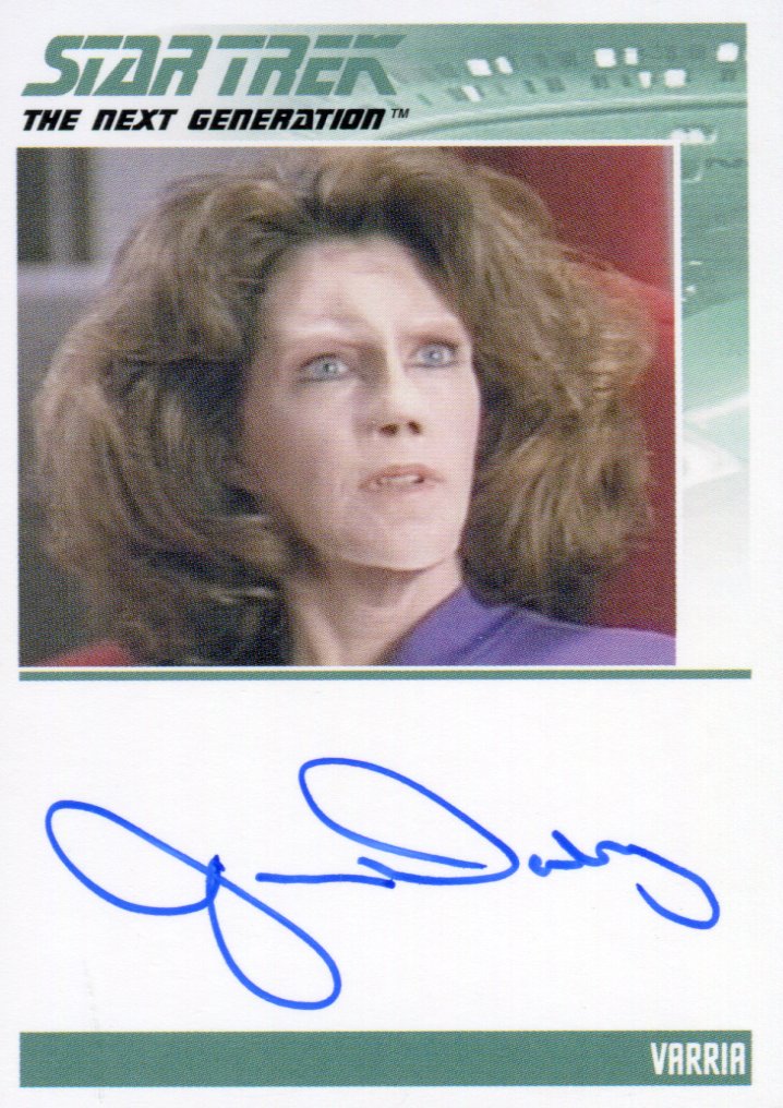Star Trek TNG Complete Series 2 Autograph Card Jane Daly as Varria   - TvMovieCards.com