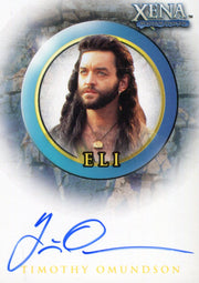 Xena Seasons 4 and 5 Timothy Omundson as Eli Autograph Card A6   - TvMovieCards.com