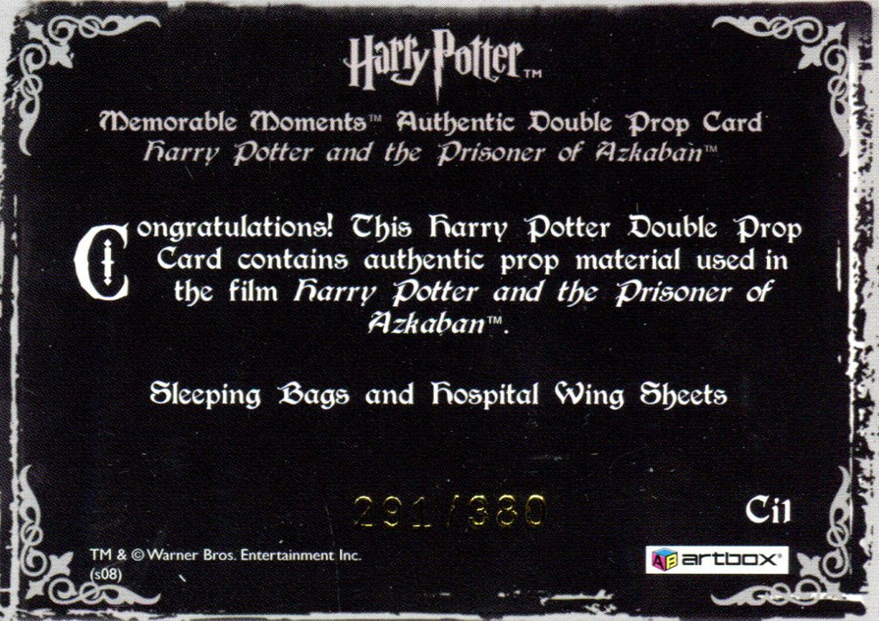 Harry Potter Memorable Moments 2 Incentive Double Prop Card HP Ci1 #291/380   - TvMovieCards.com