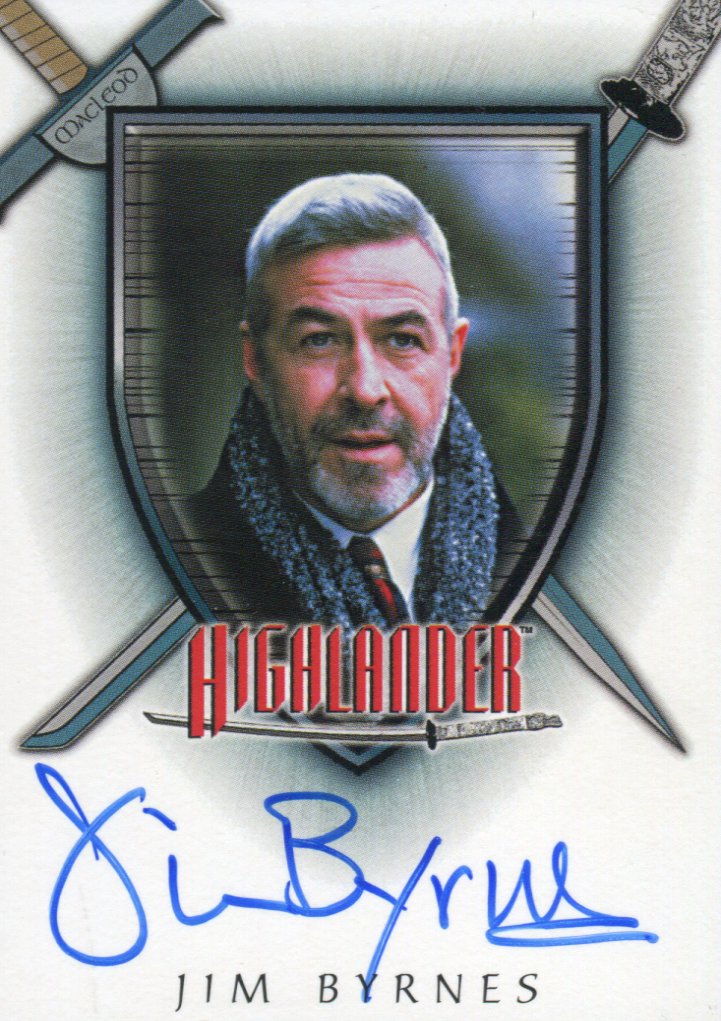 Highlander Complete Jim Byrnes as Joe Dawson Autograph Card A2   - TvMovieCards.com