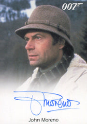 James Bond 50th Anniversary Series One John Moreno Autograph Card   - TvMovieCards.com
