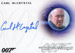 James Bond Archives 2015 Edition Carl McCrystal Autograph Card A260   - TvMovieCards.com