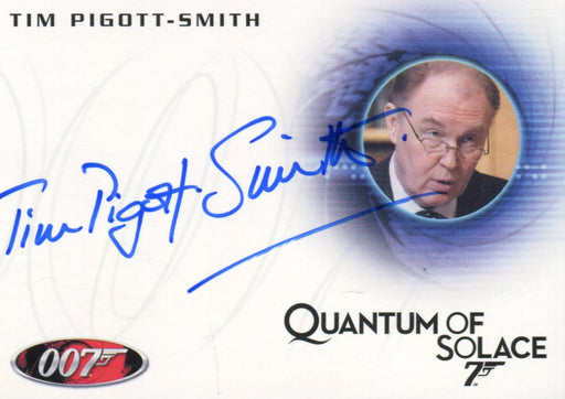 James Bond Heroes & Villains Tim Pigott-Smith as Secretary Autograph Card A139   - TvMovieCards.com