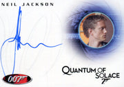 James Bond 2009 Archives Neil Jackson Autograph Card A122   - TvMovieCards.com