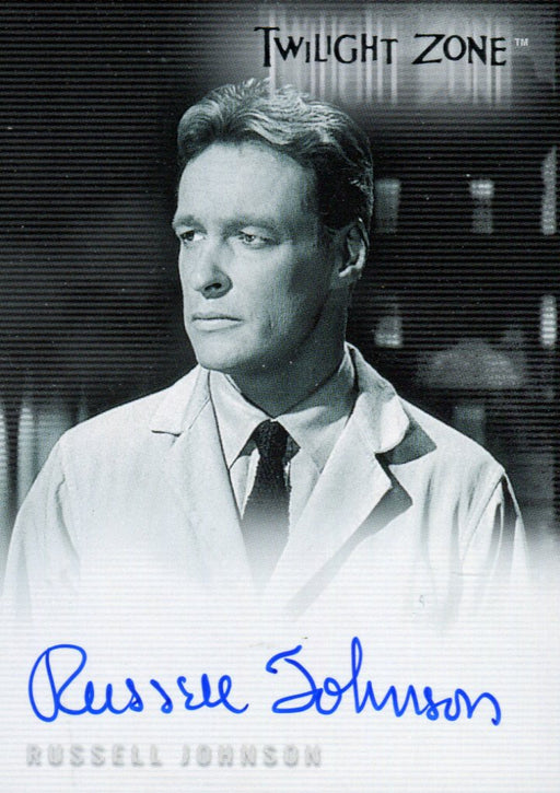 Twilight Zone 3 Shadows and Substance Russell Johnson Autograph Card A-45   - TvMovieCards.com