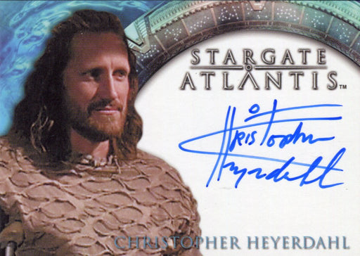Stargate Atlantis Season One Christopher Heyerdahl Autograph Card   - TvMovieCards.com