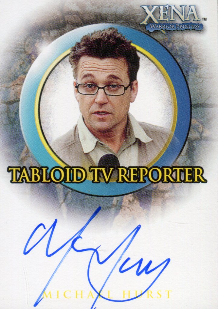 Xena Season Six Michael Hurst as Tabloid TV Reporter Autograph Card A10   - TvMovieCards.com