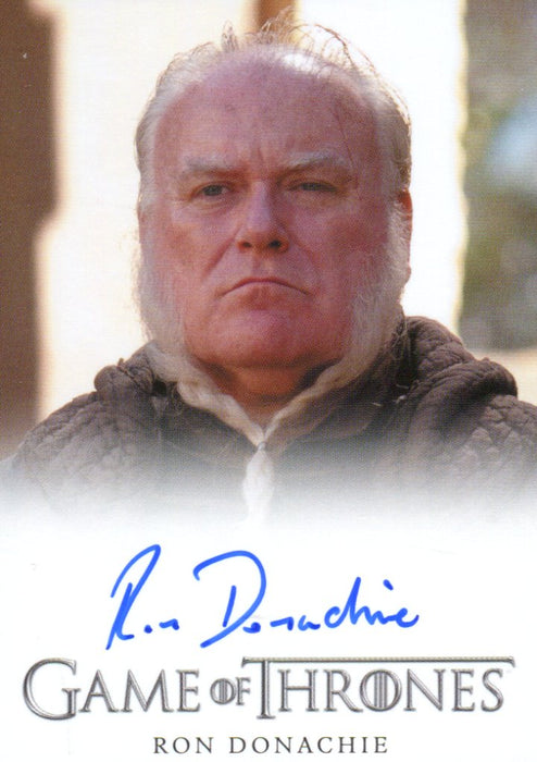 Game of Thrones Season 4 Ron Donachie as Ser Rodrik Cassel Autograph Card   - TvMovieCards.com