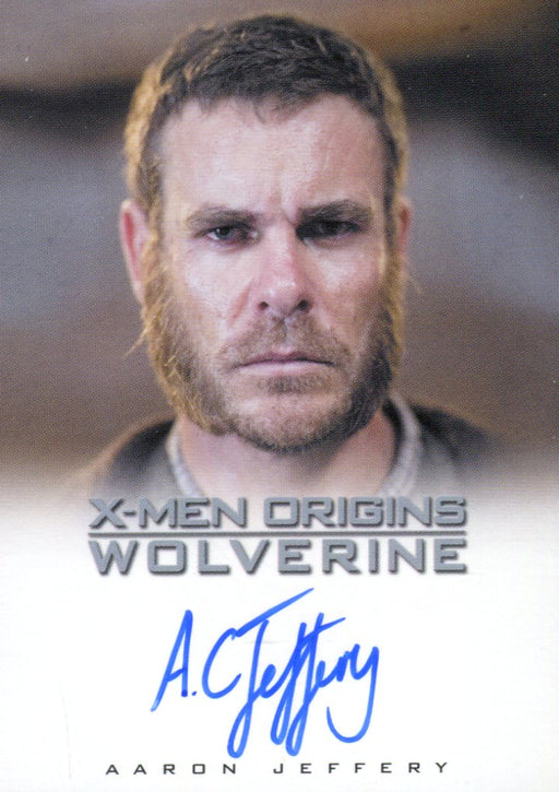 X-Men Origins: Wolverine Autograph Card Aaron Jeffery as Thomas Logan   - TvMovieCards.com