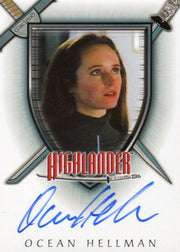 Highlander Complete Ocean Hellman as Alexa Autograph Card A13   - TvMovieCards.com
