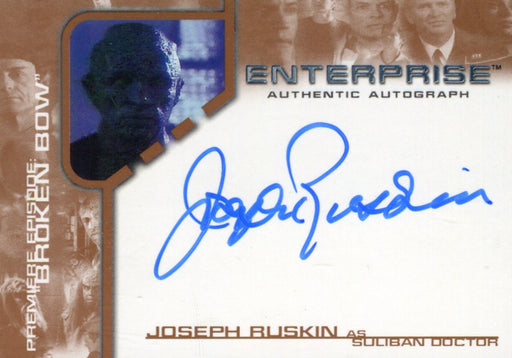 Star Trek Enterprise Season One 1 Autograph Card Joseph Ruskin BBA3   - TvMovieCards.com