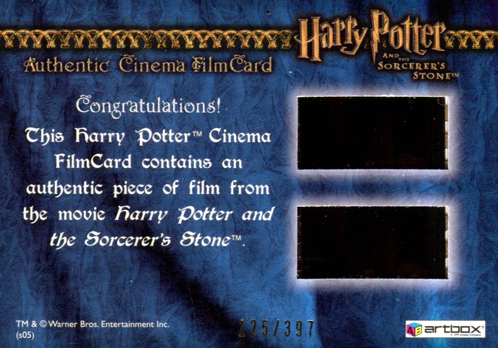 Harry Potter and the Sorcerer's Stone Cinema Film Cel Chase Card #125/397   - TvMovieCards.com