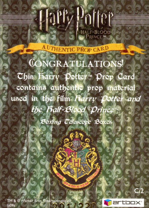 Harry Potter Half Blood Prince Telescope Boxes Prop Card HP Ci2 #201/220   - TvMovieCards.com