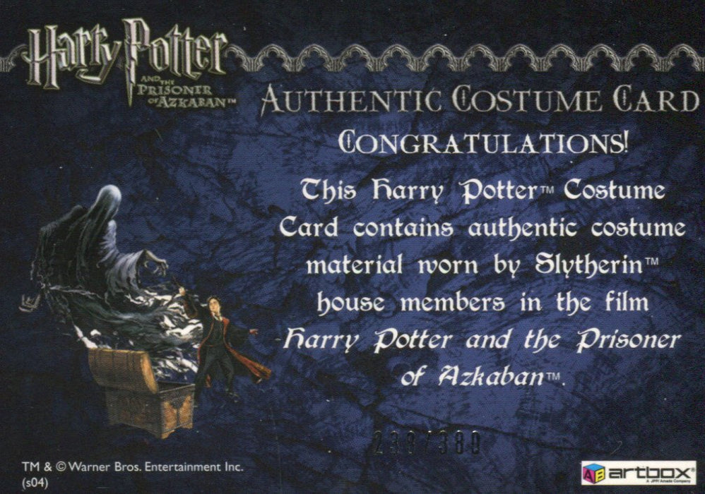 Harry Potter Prisoner Azkaban Update Slytherins' Tie Costume Card HP #238/380   - TvMovieCards.com