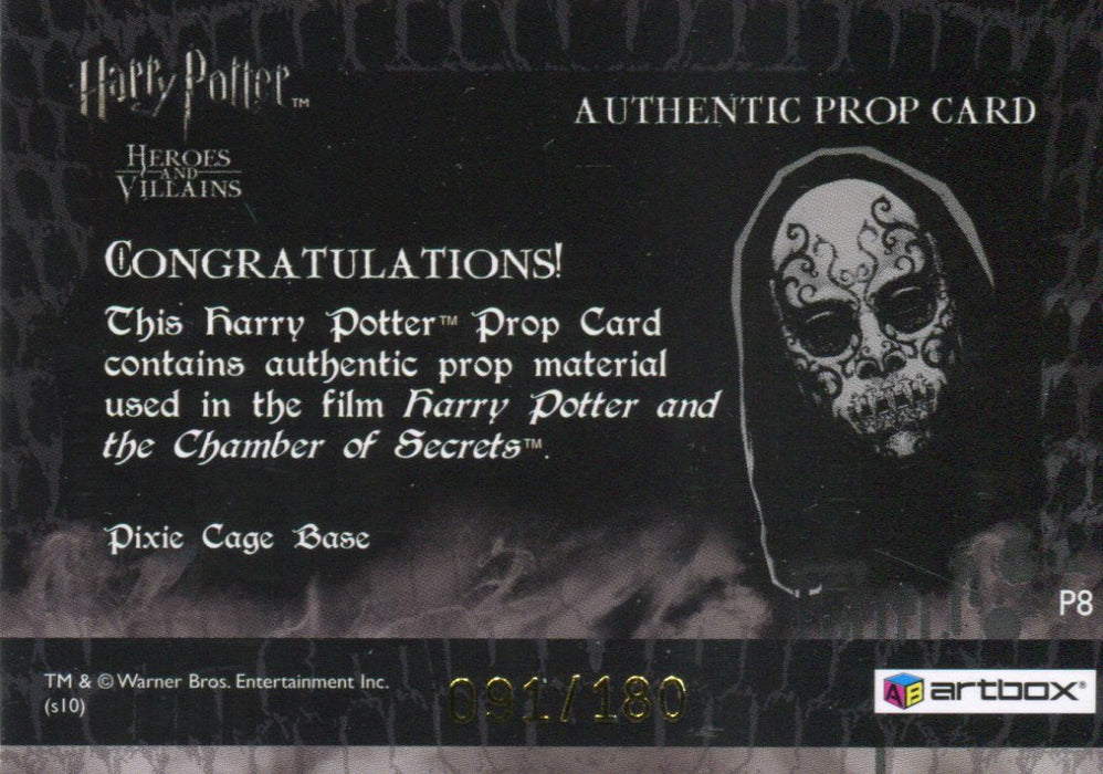 Harry Potter Heroes & Villains Pixie Cage Base Prop Card P8 HP #091/180   - TvMovieCards.com
