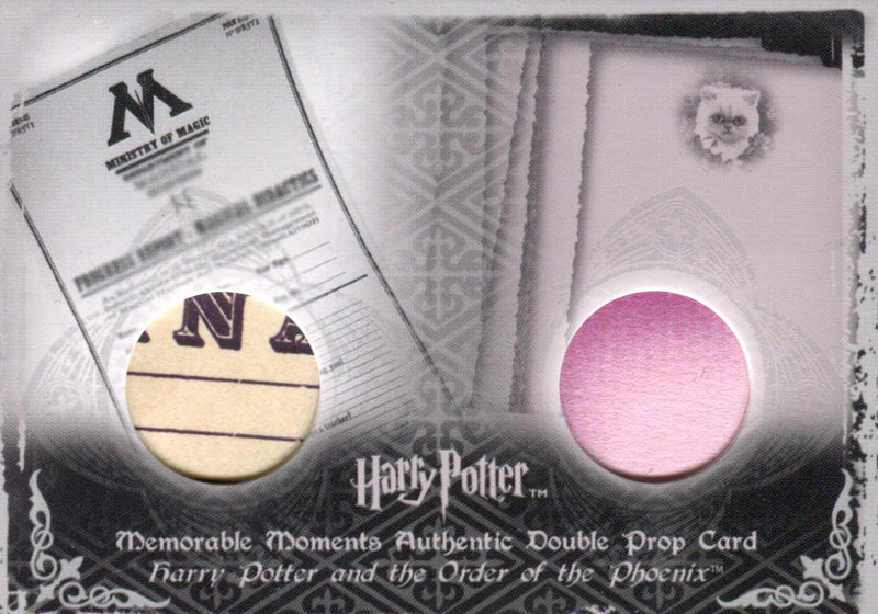 Harry Potter Memorable Moments 2 Double Prop Card HP P10 #250/280   - TvMovieCards.com