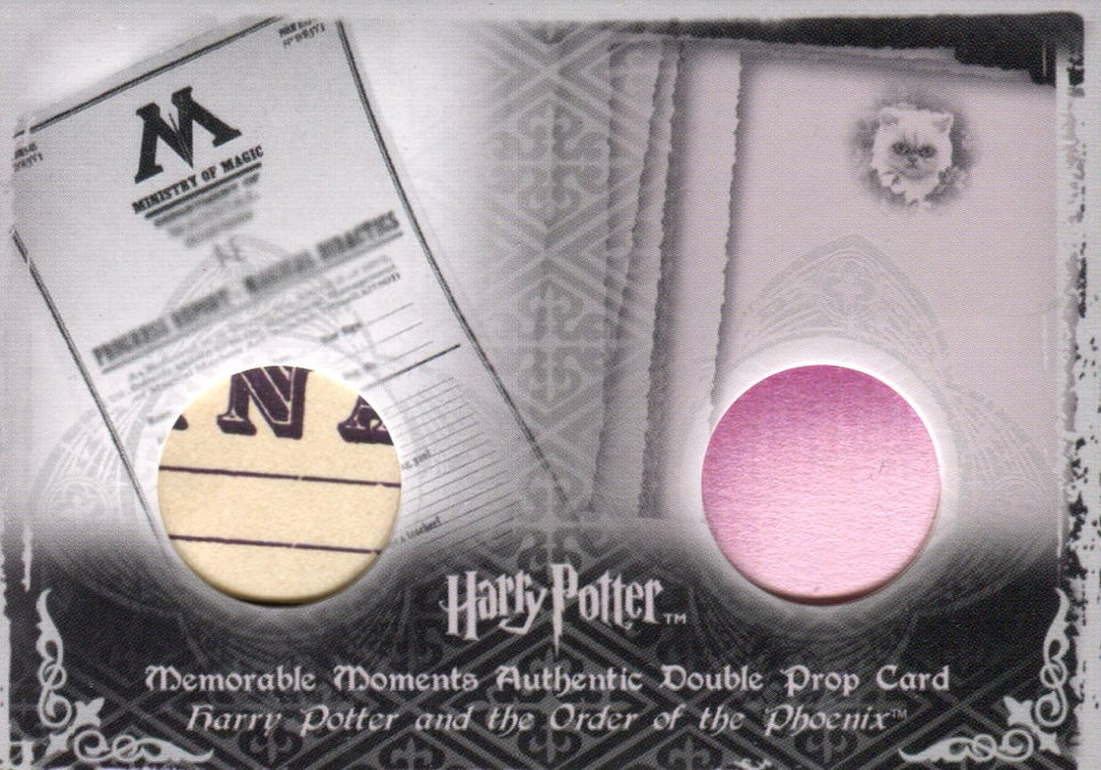 Harry Potter Memorable Moments 2 Double Prop Card HP P10 #250/280   - TvMovieCards.com