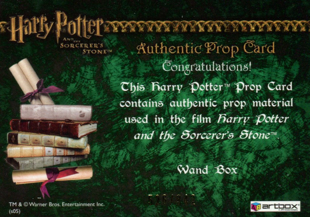 Harry Potter and the Sorcerer's Stone Wand Box Prop Card HP #526/842   - TvMovieCards.com
