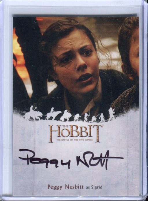 Hobbit Battle of the Five Armies Peggy Nesbitt as Tilda Autograph Card PN   - TvMovieCards.com