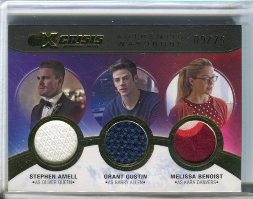 CZX Crisis of Infinite Earths Triple Costume Card TM02 #09/75 Amell Gustin Benoi   - TvMovieCards.com