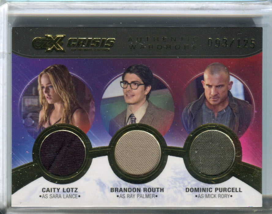 CZX Crisis of Infinite Earths Triple Costume Card TM03 #093/125 Lotz Routh Purce   - TvMovieCards.com