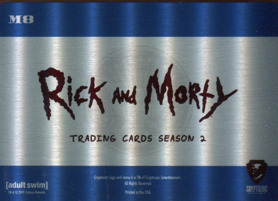 2019 Rick and Morty Season 2 Convention Metal Chase Card M8 U.S. President   - TvMovieCards.com