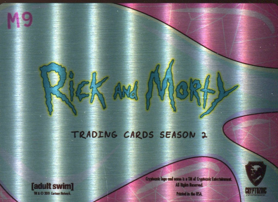 2019 Rick and Morty Season 2 Convention Metal Chase Card M9 Unity   - TvMovieCards.com
