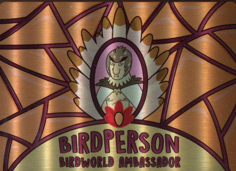 2019 Rick and Morty Season 2 Convention Metal Chase Card M6 Bird Person   - TvMovieCards.com