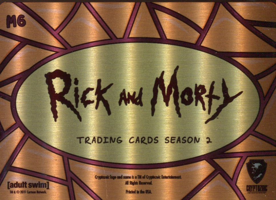 2019 Rick and Morty Season 2 Convention Metal Chase Card M6 Bird Person   - TvMovieCards.com