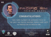 2014 Pacific Rim Clifton Collins Jr. as Tendo Choi Wardrobe Costume Card M3   - TvMovieCards.com