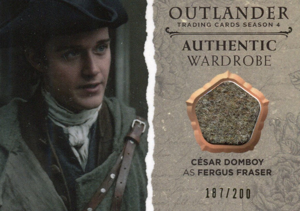 Outlander Season 4 Fergus Fraser Wardrobe Costume Card M29 #187/200   - TvMovieCards.com