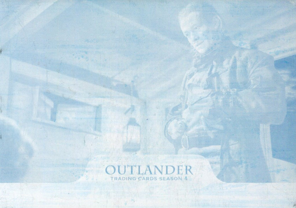 Outlander Season 4 Cyan Metal Printing Plate Chase Card #1   - TvMovieCards.com