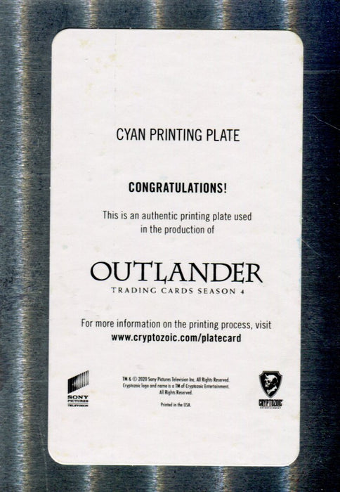 Outlander Season 4 Cyan Metal Printing Plate Chase Card #1   - TvMovieCards.com
