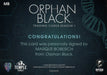 Orphan Black Season 1 Marqus Bobesich as Rockabilly Bob Autograph Card MB   - TvMovieCards.com