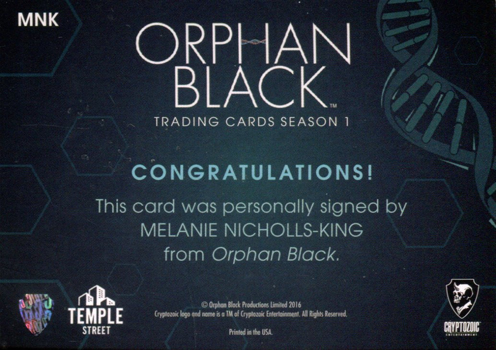 Orphan Black Season 1 Melanie Nichols-King as Amelia Autograph Card MNK   - TvMovieCards.com
