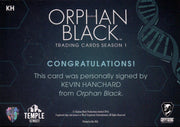 Orphan Black Season 1 Kevin Hanchard as Detective Art Bell Autograph Card KH   - TvMovieCards.com