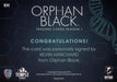 Orphan Black Season 1 Kevin Hanchard as Detective Art Bell Autograph Card KH   - TvMovieCards.com