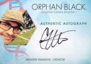 Orphan Black Season 1 Show Creator Graeme Manson Autograph Card GM   - TvMovieCards.com