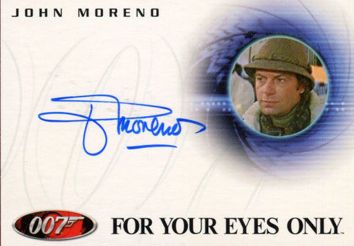 James Bond A42 The Quotable James Bond John Moreno Autograph Card   - TvMovieCards.com
