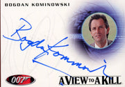 James Bond Mission Logs Bogdan Kominowski as Klotkoff Autograph Card A164   - TvMovieCards.com