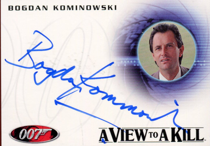 James Bond Mission Logs Bogdan Kominowski as Klotkoff Autograph Card A164   - TvMovieCards.com
