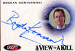 James Bond Mission Logs Bogdan Kominowski as Klotkoff Autograph Card A164   - TvMovieCards.com