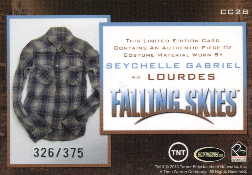 Falling Skies Season 2 Premium Pack Lourdes Costume Card CC28 #326/375   - TvMovieCards.com